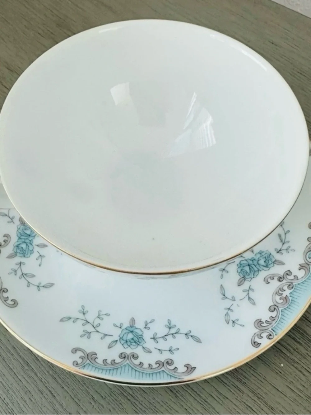 IMPERIAL China Seville shabby chic cottagecore teacup and saucer